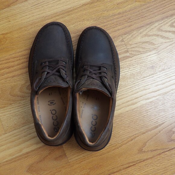 Ecco Seawalker NEW BROWN(Coffee) Oiled Leather Oxford Men\'s Shoes main image 8
